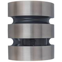 Außenwandleuchte Maya 18,5w Edelstahl, Wandmontage - Edelstahlfarben, Design, Metall (17,50cm)