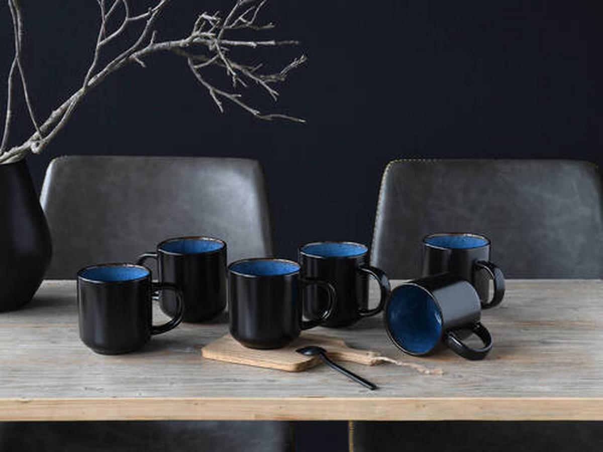Kaffeebecherset 21552 Nordic Fjord Blue - Blau, ROMANTIK / LANDHAUS, Keramik - Creatable