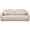 Schlafsofa Roma Beige, B: 230 cm - Beige/Schwarz, Design, Textil (230/90/105cm)