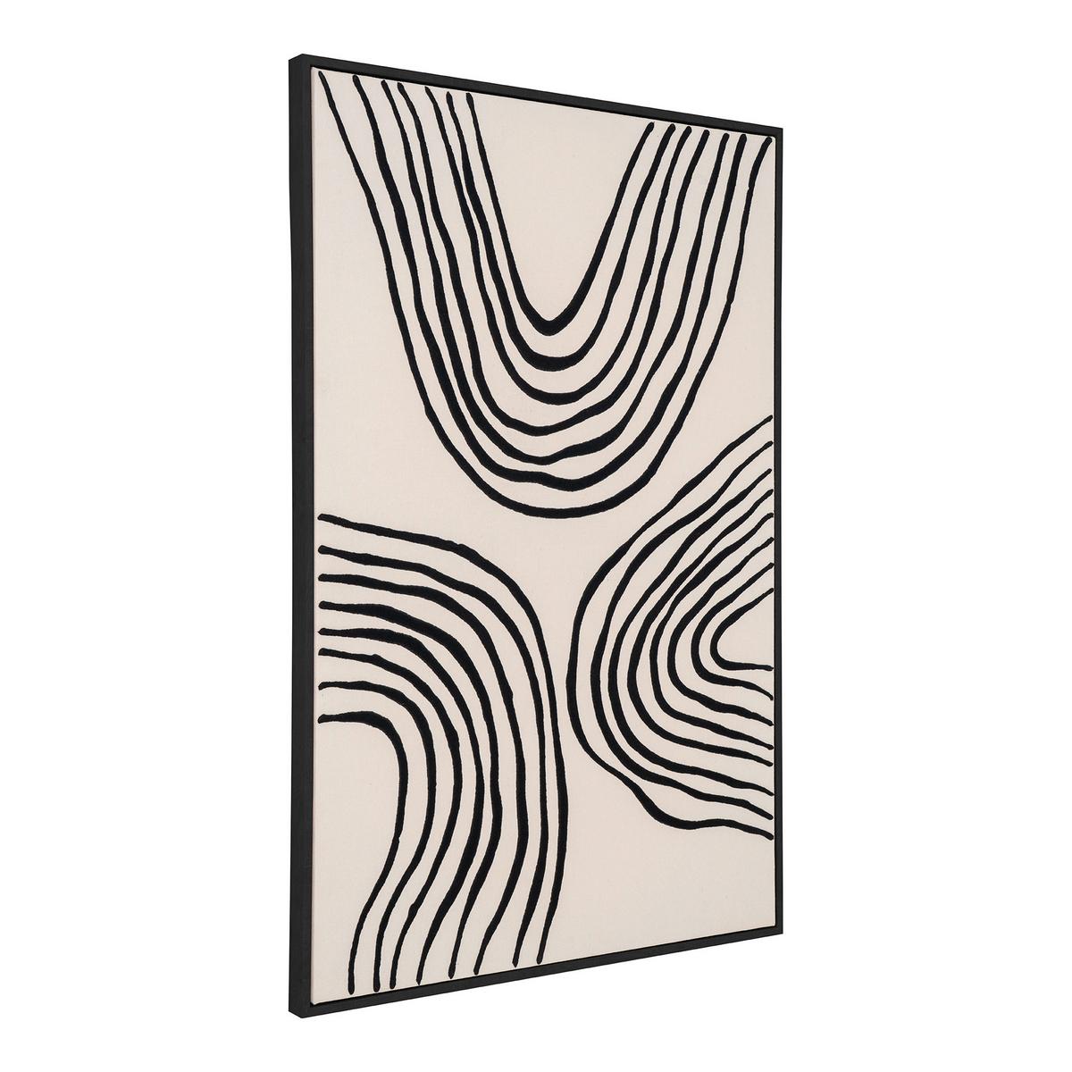 BILD Canvas Beige B: 60 cm - Beige/Schwarz, Design, Holzwerkstoff/Textil (60/90/4cm)