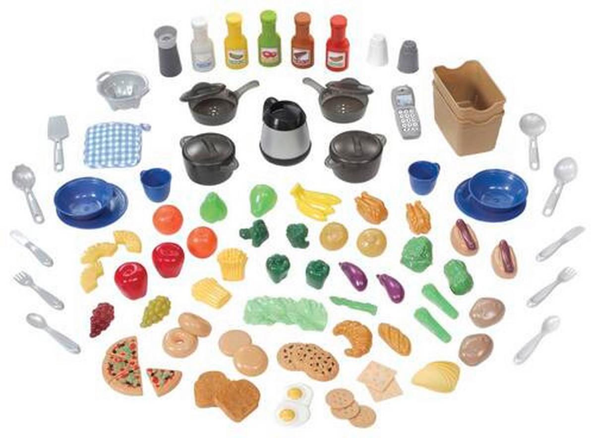 Spielküche Begehbar Kunststoff Ab 2 Jahren Soundeffekte - Beige/Rot, Basics, Kunststoff (129/119,4/92,4cm) - Ambia Garden