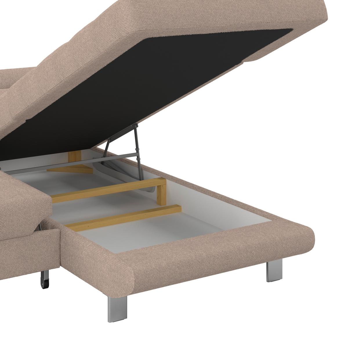 Ecksofa Savona - Beige, MODERN, Textil (270/230cm) - Ondega