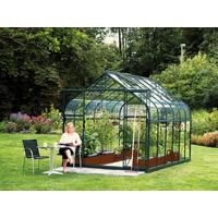 Gewächshausbausatz Diana 9900 9,9 M2 Metall/Glas Smaragdgrün - Smaragdgrün, Basics, Glas/Metall (263,5/254,5/383cm)