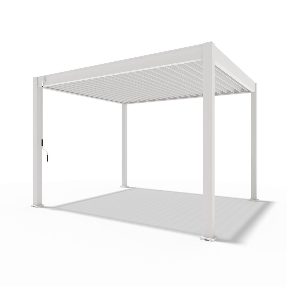 Pergola 300x360 Cm Wetterbeständig, Perlmutt - Perlmutt, Basics, Metall (300/360/255cm)