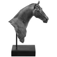 Dekopferd Anita - Schwarz, Design, Naturmaterialien/Metall (24/11/35,5cm) - James Wood