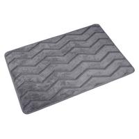 Fürdőszobaszőnyeg Irma Kb. 60/90cm - antracit, Modern, textil (60/90cm) - Luca Bessoni