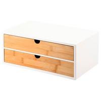 Schubladenbox Organizer - Hellbraun/Weiß, Basics, Holz/Holzwerkstoff (33,5/21,5/14cm) - Kesper