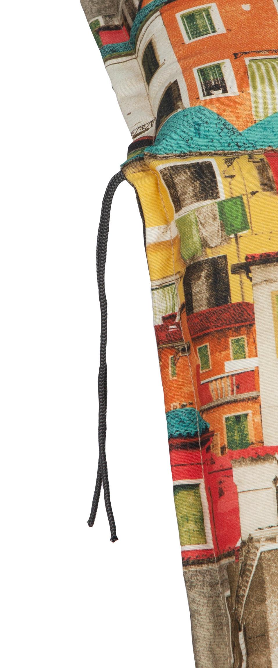 Auflage für Sessel Tours 98x46x8 cm Multicolor - Gelb/Orange, Basics, Textil (98/46/8cm) - Gardenson