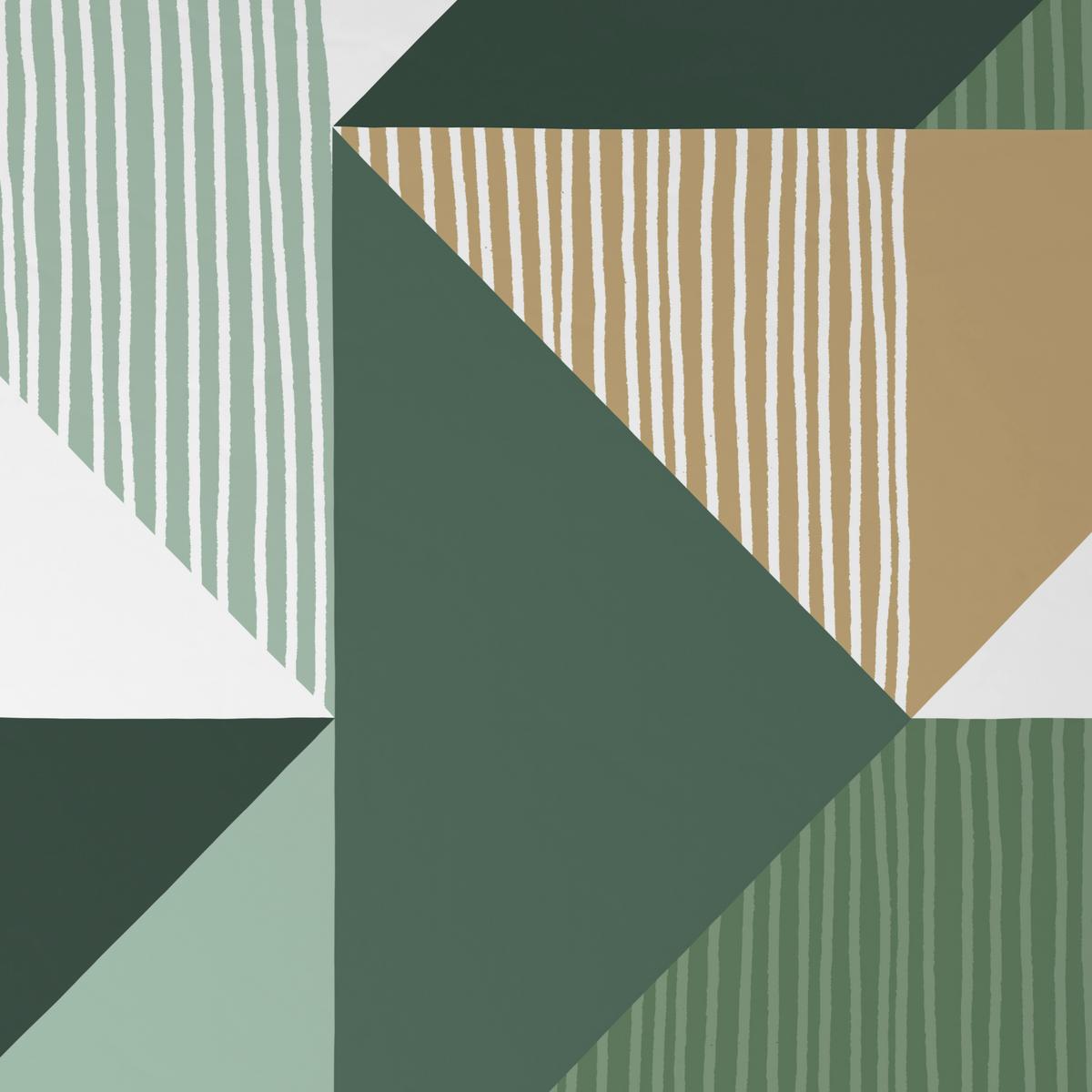 BETTWÄSCHE EMMA - Taupe/Grün, MODERN, Textil - Luca Bessoni