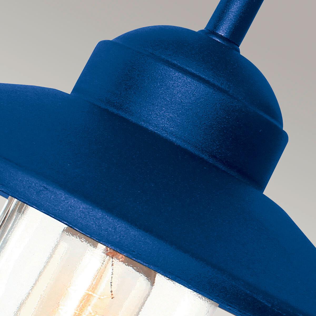 Außenwandleuchte Klampenborg-Nvb - Blau, KONVENTIONELL, Glas/Metall (42/27.5/25.5cm) - Elstead Lighting