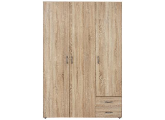 RUHÁSSZEKRÉNY BASE 3 - Tölgyfa, konvencionális, Faalapú anyag (120/177/52cm) RUHÁSSZEKRÉNY BASE 3 - Tölgyfa, konvencionális, Faalapú anyag (120/177/52cm)