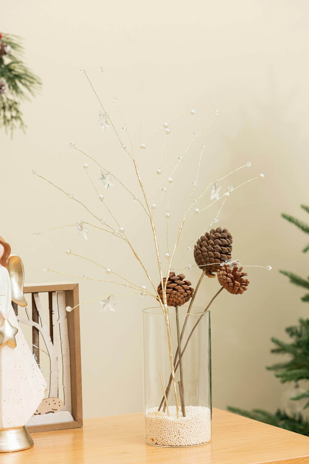 Dekor Gally Alessia Kb. 70cm - Pezsgő/gyöngyház, Konventionell, műanyag/Üveg (15/70/1cm) - Luca Bessoni