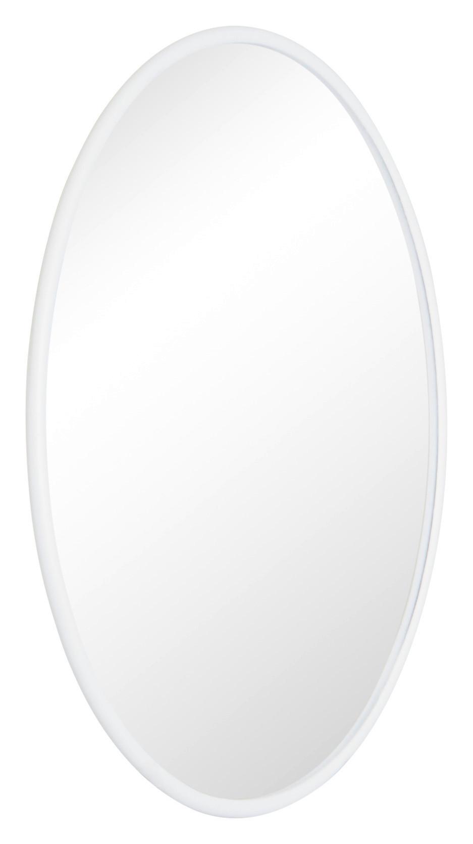 Spiegel Round I Weiß Ø 22,50 Cm - Weiß, Trend, Glas (22,5/22,5/9cm)