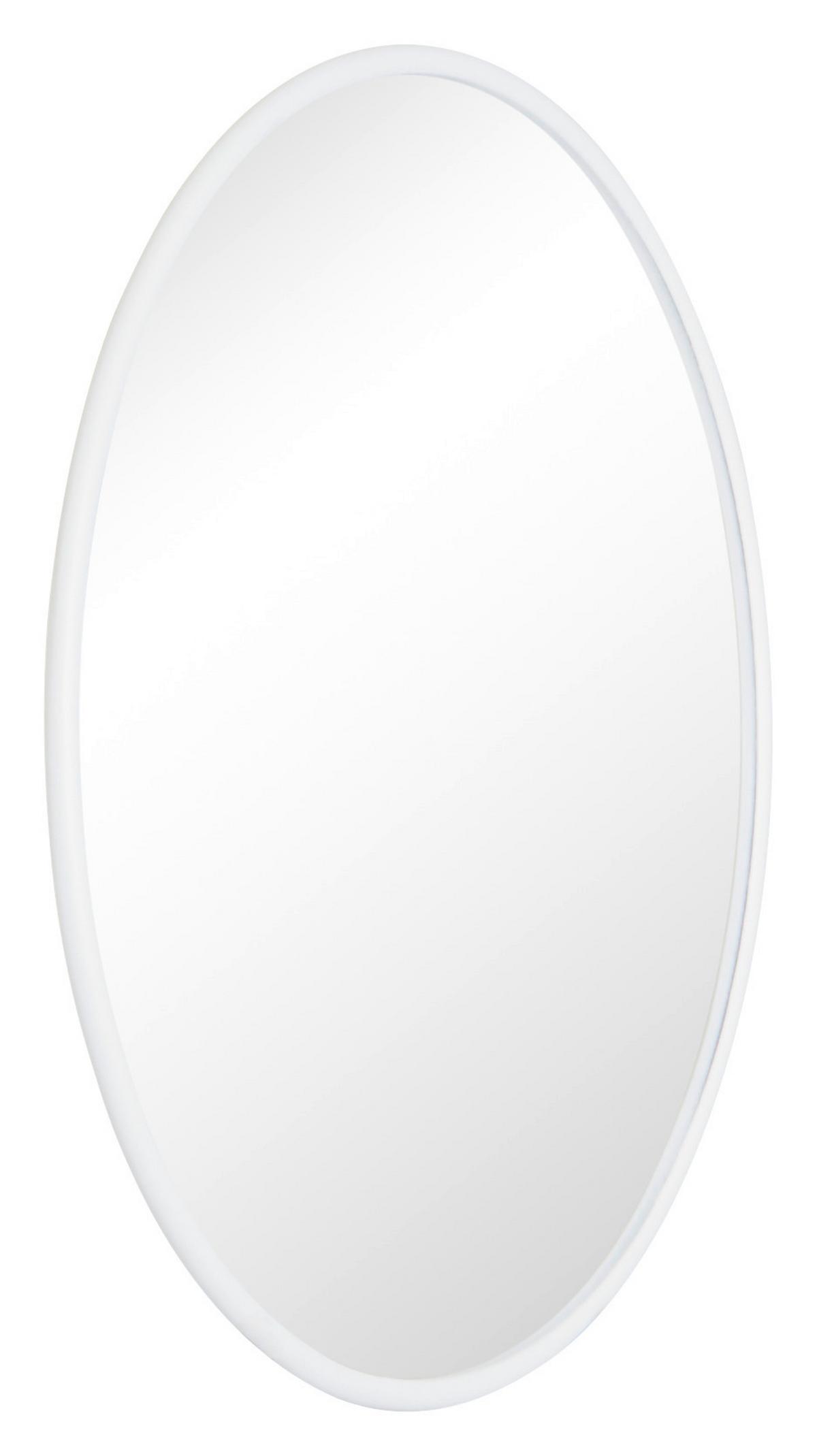 Spiegel Round I Weiß Ø 22,50 cm - Weiß, Trend, Glas (22,5/22,5/9cm)