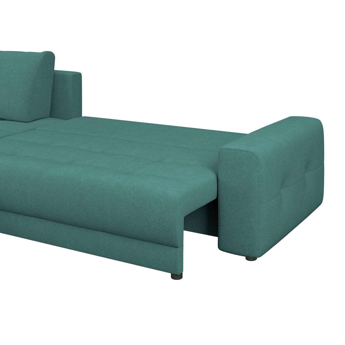 Ecksofa Adria Azurblau, S: 213x308 cm - Azurblau, Trend, Textil (213/308cm) - Luca Bessoni