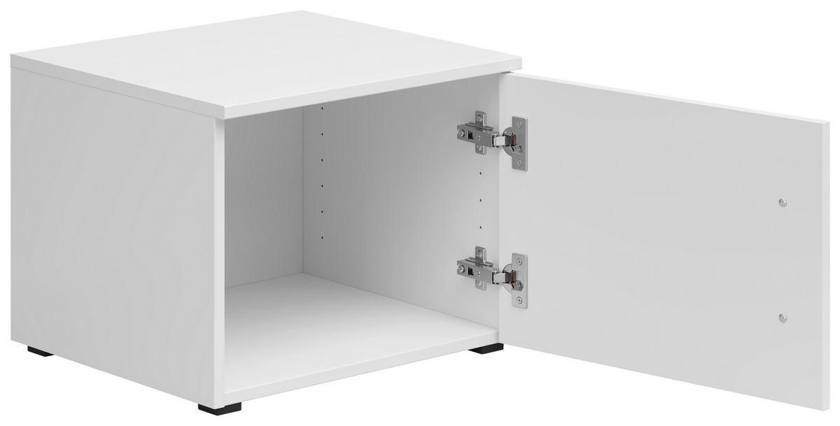 Nadstavec na skriňu MULTISTAURAUM š: 45 cm - čierna/biela, Modern, kompozitné drevo/plast (45/35/40cm)