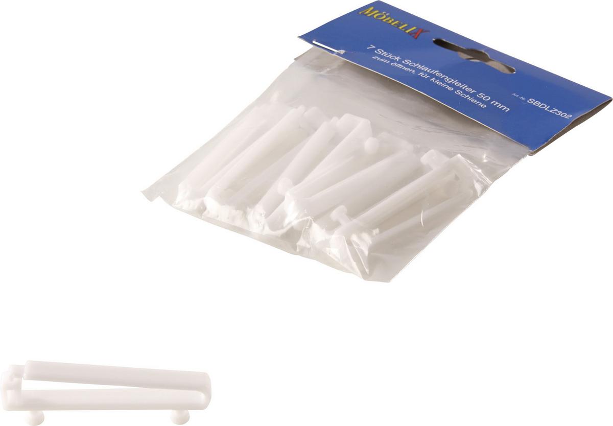 Schlaufengleiter 7 Stk. Packung - Weiß, KONVENTIONELL, Kunststoff - Ondega