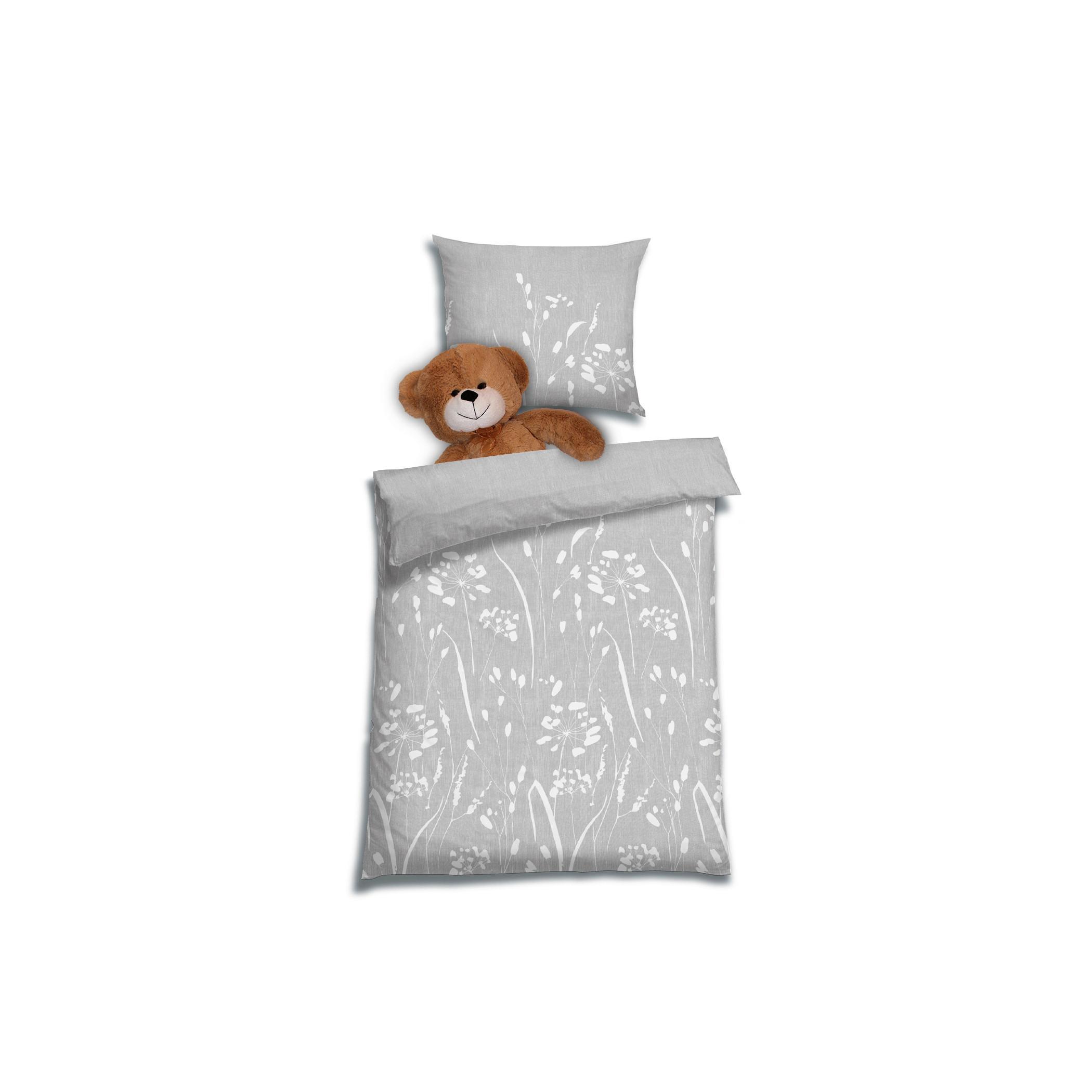 POSTEĽNÁ BIELIZEŇ S41.002.BREE 9910 - svetlosivá, Design, textil (100/135cm) - Florella