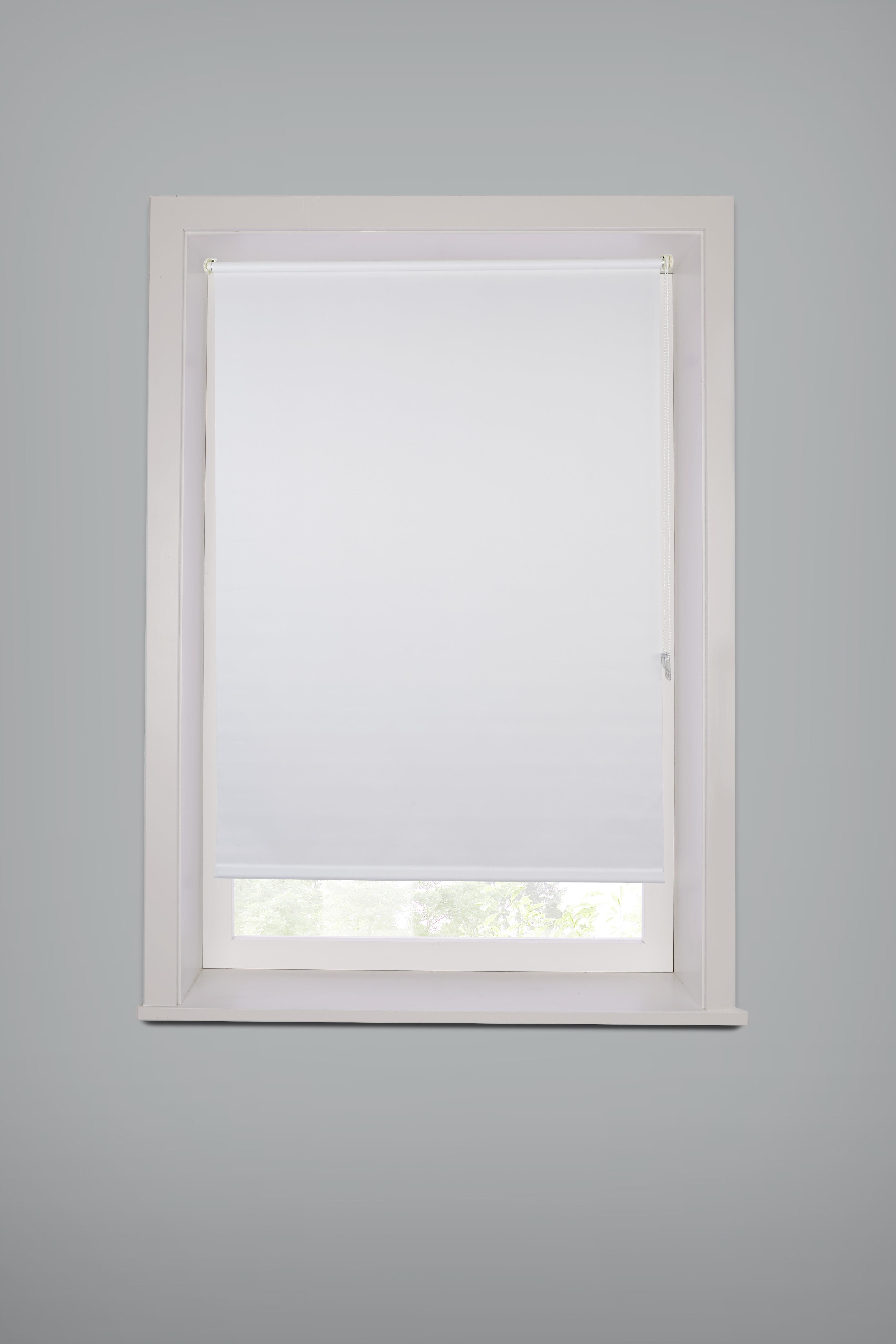 Verdunkelungsrollo Helene Halbtransparent 45x150 cm - Weiß, MODERN, Textil (45/150cm) - Luca Bessoni