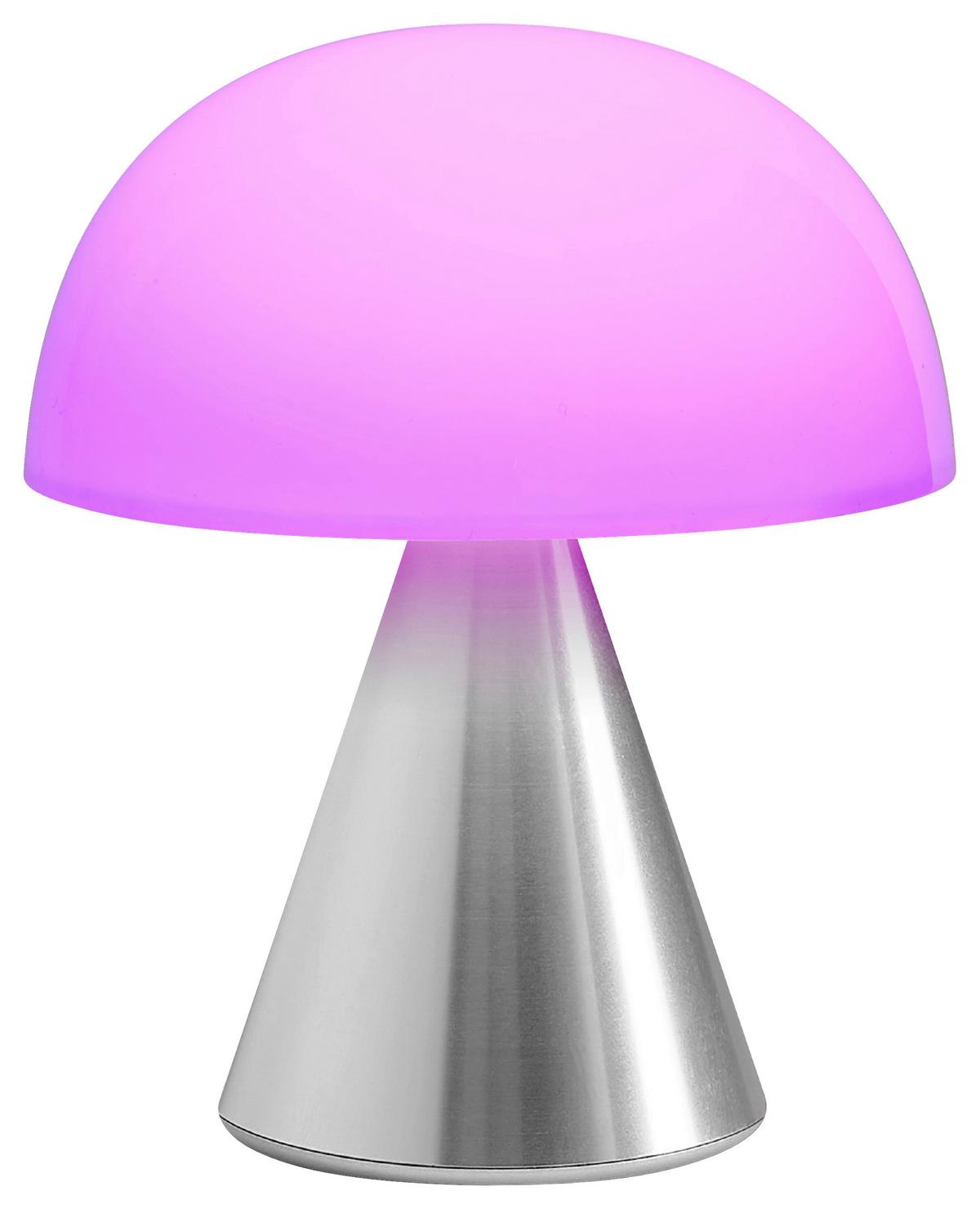 Akku-tischleuchte Lexon Mina M - Alufarben, Design, Kunststoff/Metall (9.2/11/9.2cm)