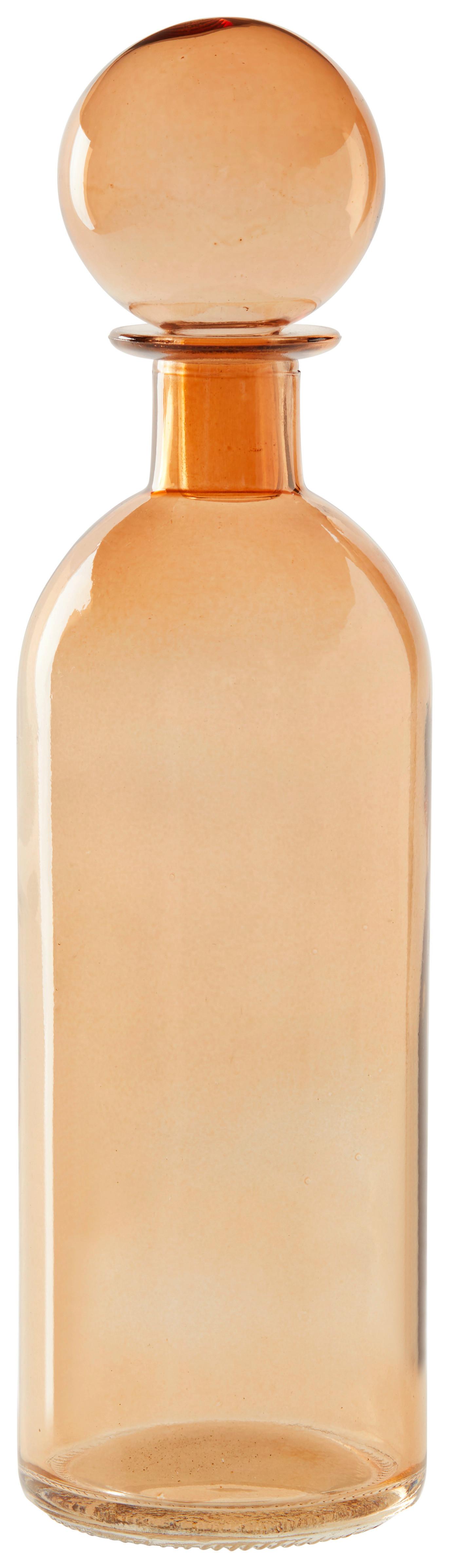 Dekoračná fľaša Alessia - hnedá, sklo (6,5/24cm) - Modern Living
