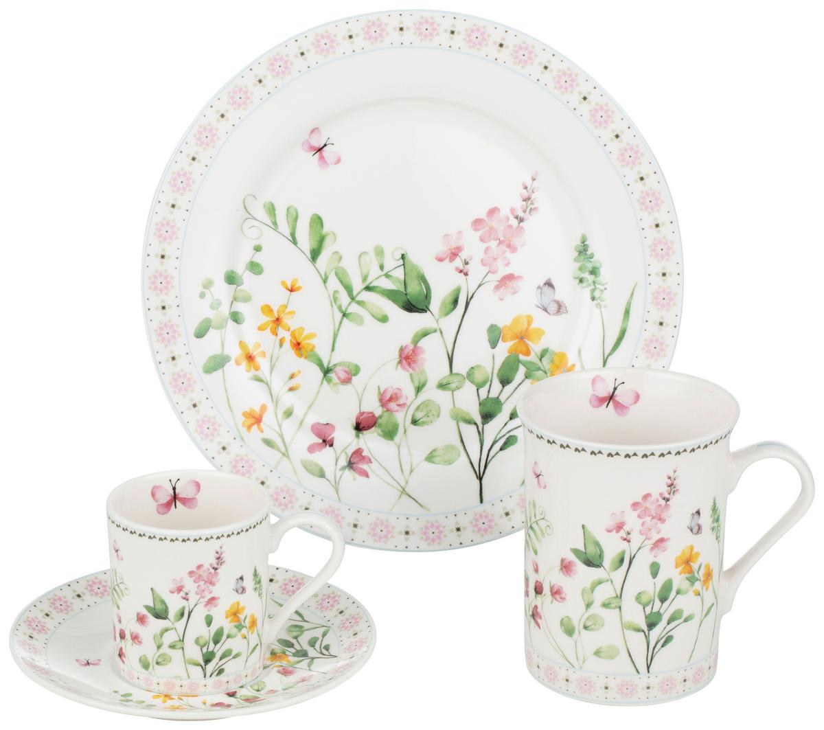 Desserttellerset Claire - Multicolor, KONVENTIONELL, Keramik (20cm) - James Wood