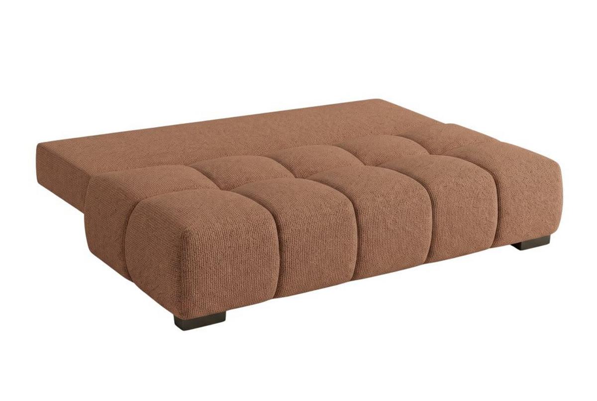 Boxspringová pohovka BOB, hrdzavá ženilka - čierna/žltá, Konventionell, kompozitné drevo/textil (209/105cm) - Based