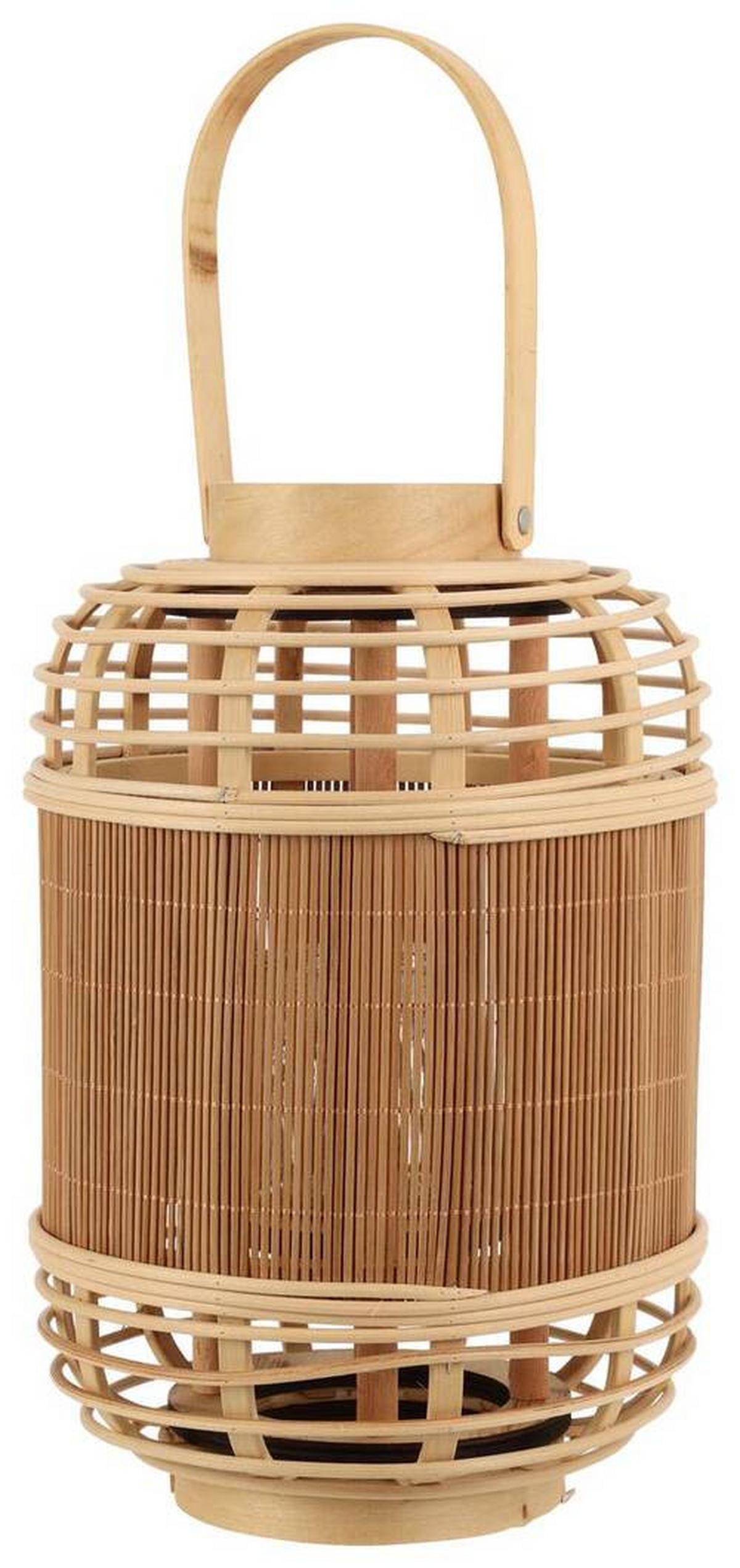 Lampáš Bamboo, V: 33cm - prírodná farba, Basics, drevo (21/33cm) - Modern Living