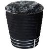 Hocker Doric 325 Graphitfarben/Schwarz D: 42 cm - Graphitfarben/Schwarz, Design, Textil (42/50cm) - Kayoom