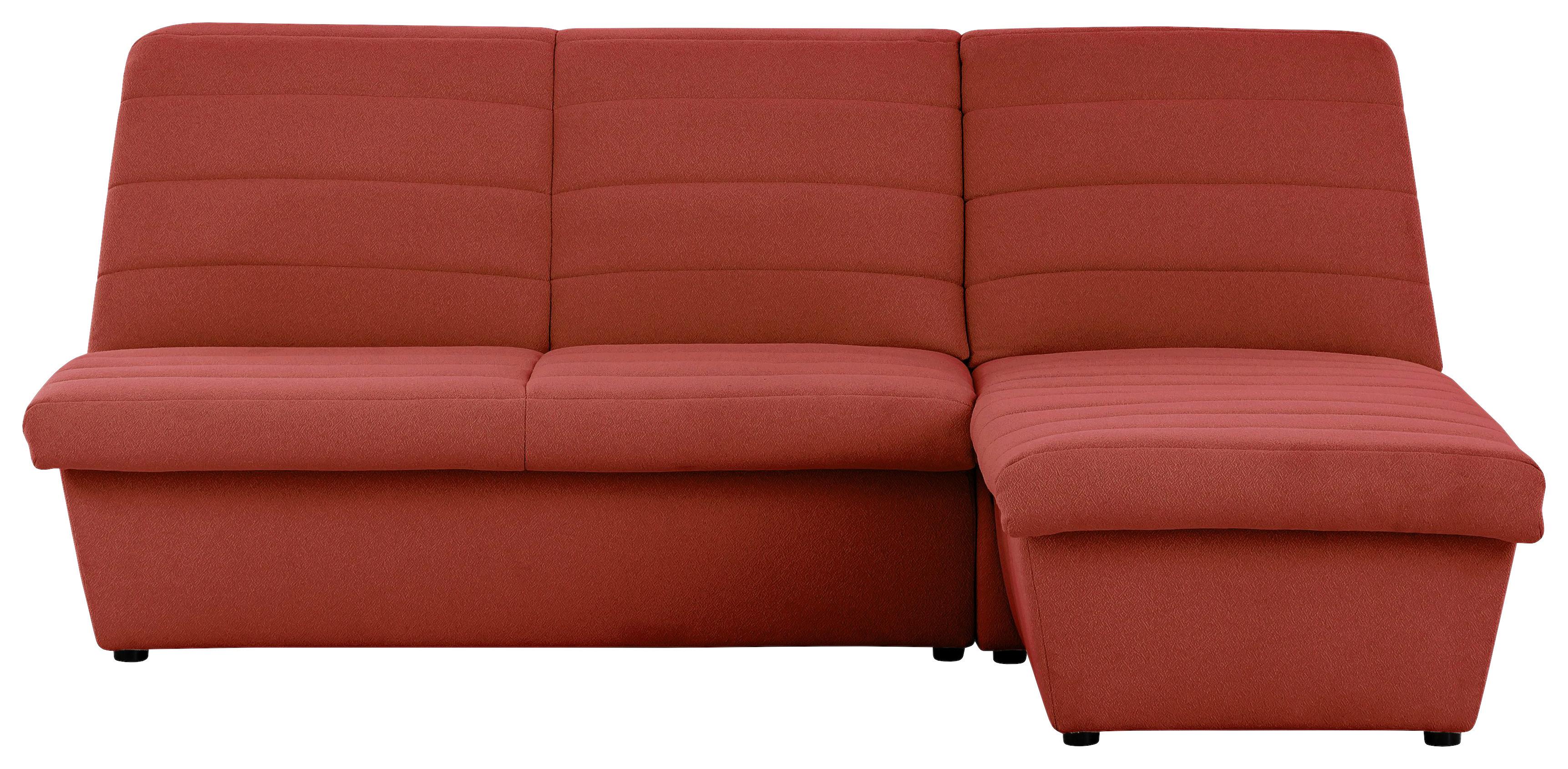 Ecksofa Looks Viii - Schwarz/Orange, Design, Textil (214/168cm) - LOOKS by W.Joop