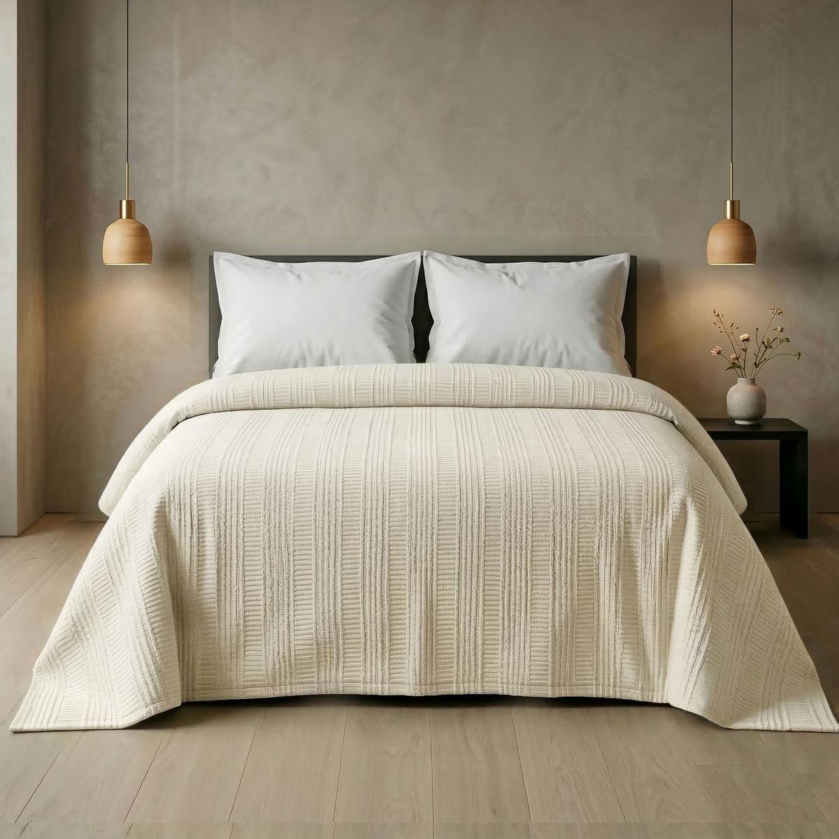 PŘEHOZ SARA - béžová, textil (160/220cm) - Mömax