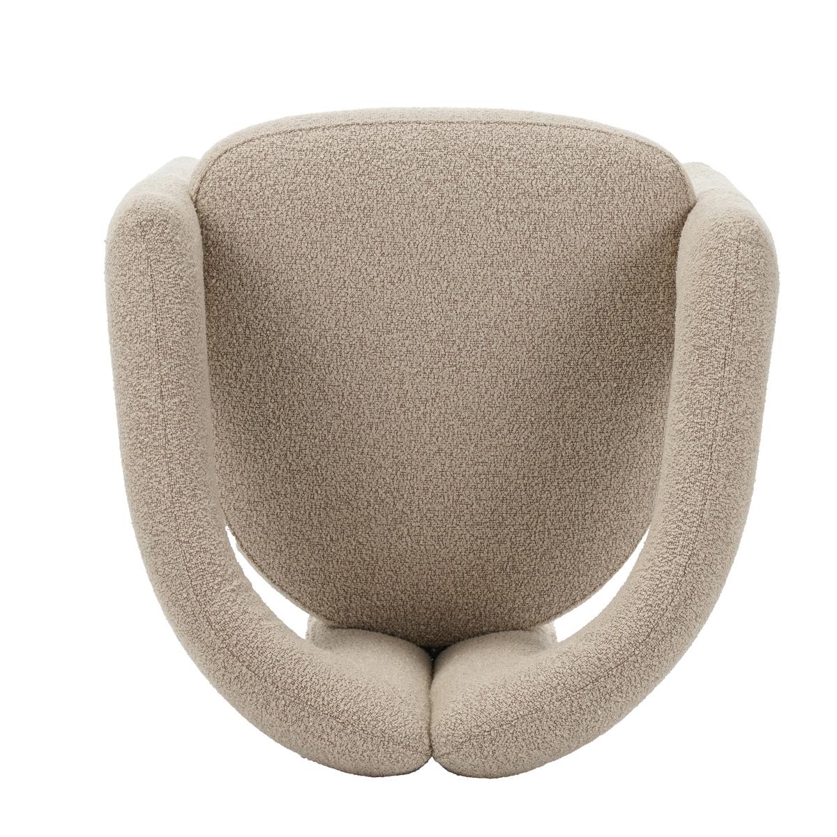 ARMLEHNSTUHL-SET Maro Sandfarben B: 60cm - Sandfarben, MODERN, Textil/Metall (60/78/57cm) - Livetastic