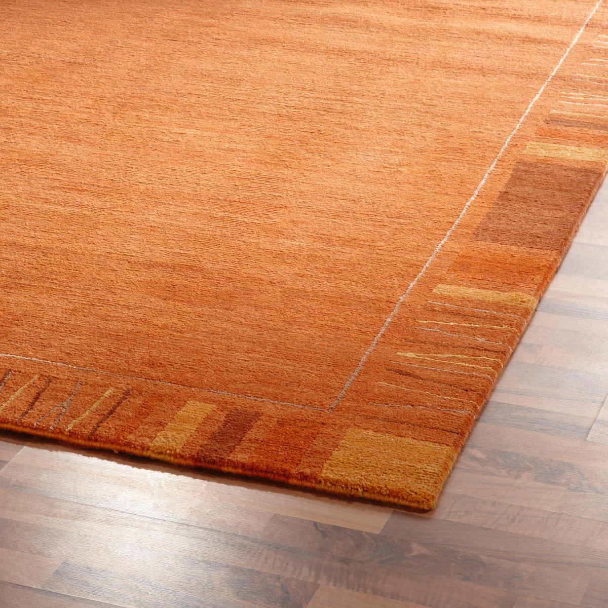 Orientalischer Webteppich Kupferfarben Silik 200x300 cm - Kupferfarben, Basics, Textil (200/300cm) - Cazaris