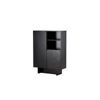 Kommode Tyresö Schwarz B: 80cm - Schwarz, MODERN, Holz (80/110/30cm) - Livetastic