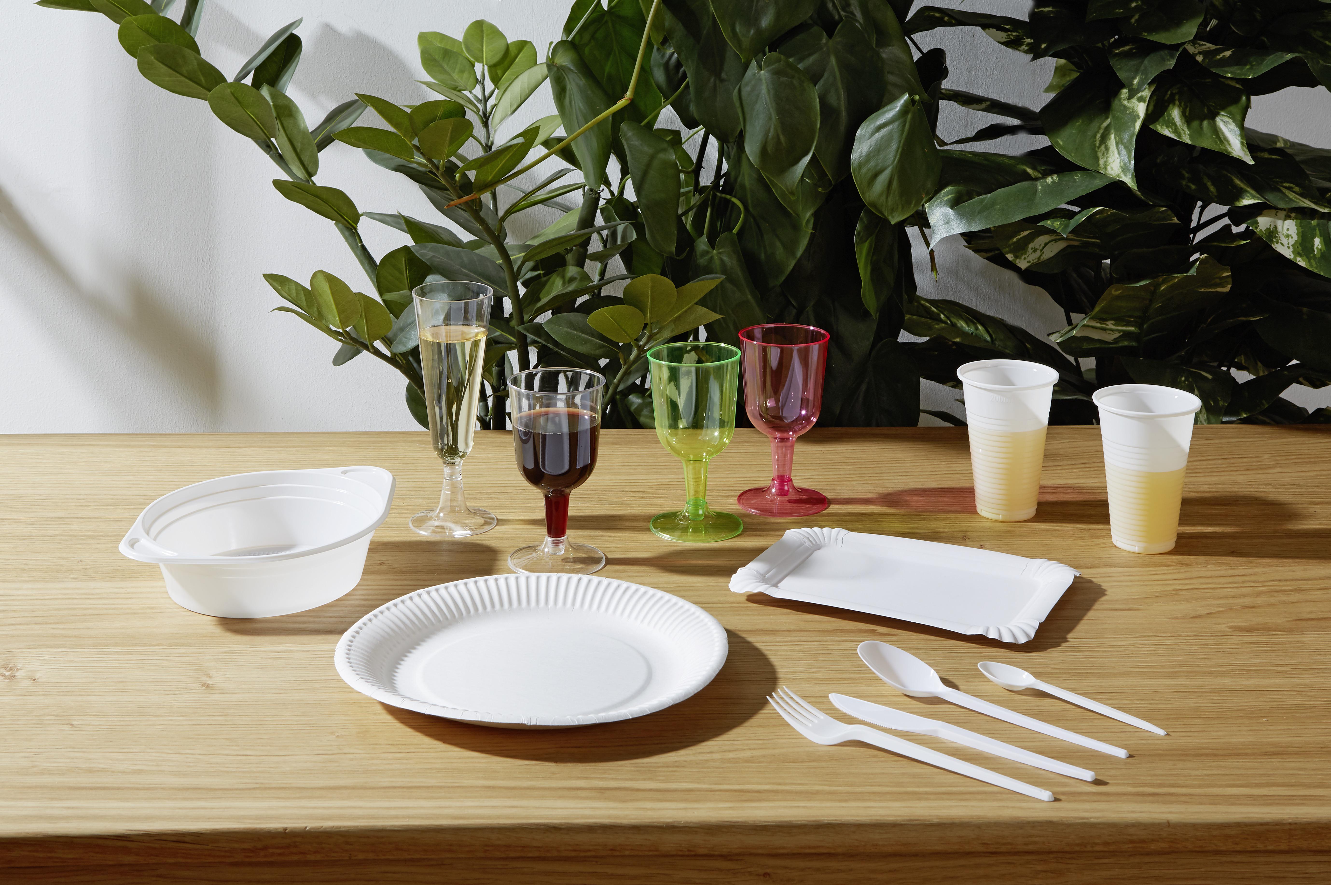 Papírtányér 30650 - fehér, Konventionell, papír (23cm)
