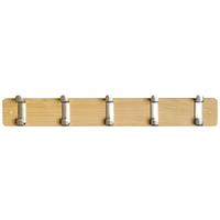 Fali Akasztóléc Köln - nemesacél/tölgyfa, Modern, faalapú anyag/fém (55/7/6cm)
