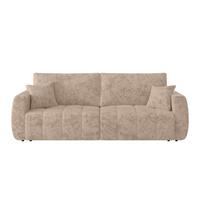 2-sitzer-sofa Bali Mit Schlaffunktion & Bettkasten - Beige/Schwarz, MODERN, Holz/Textil (245/74-90/104cm) - Luca Bessoni