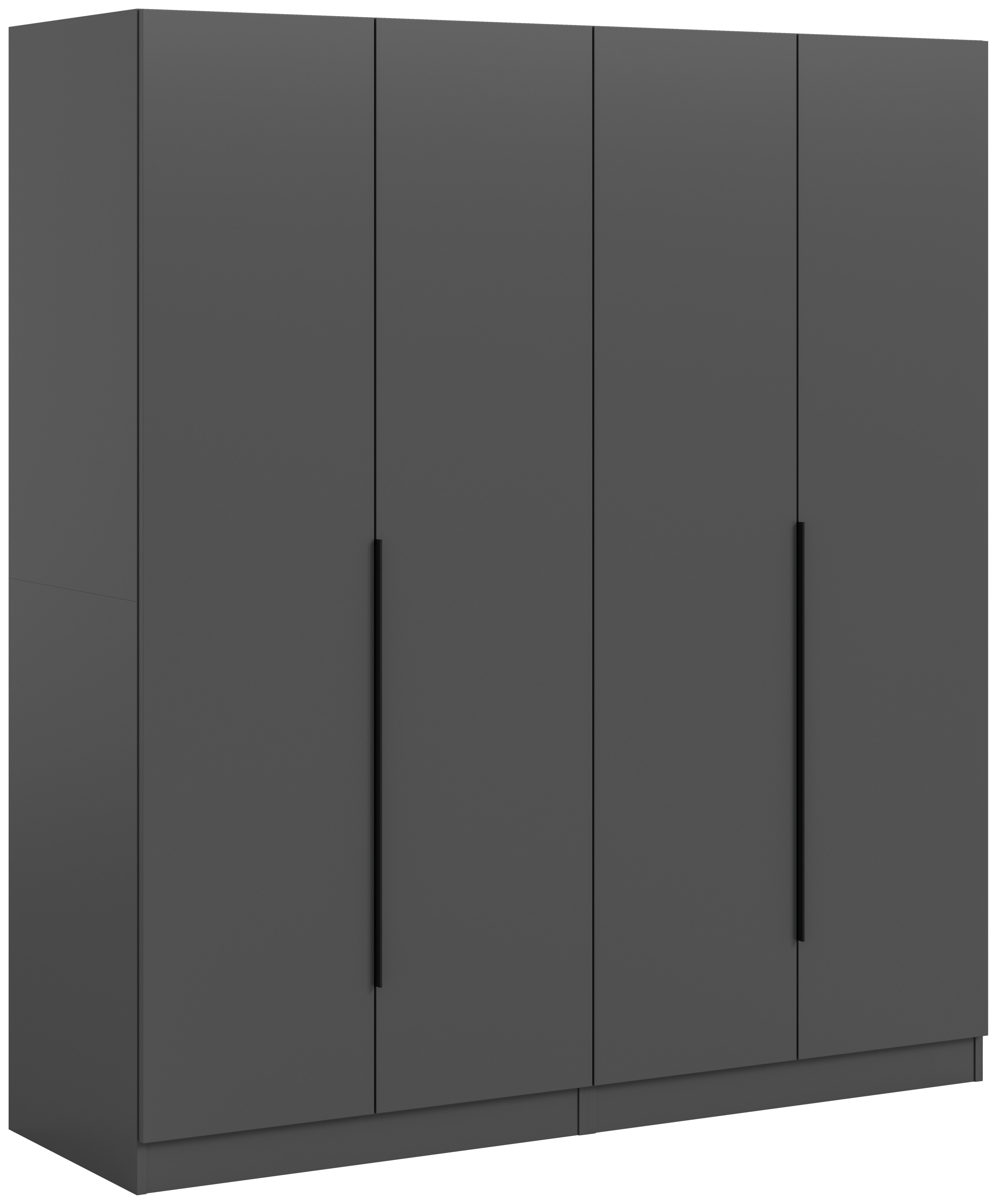 DREHTÜRENSCHRANK Kopenhagen Anthrazit B: 160 cm
