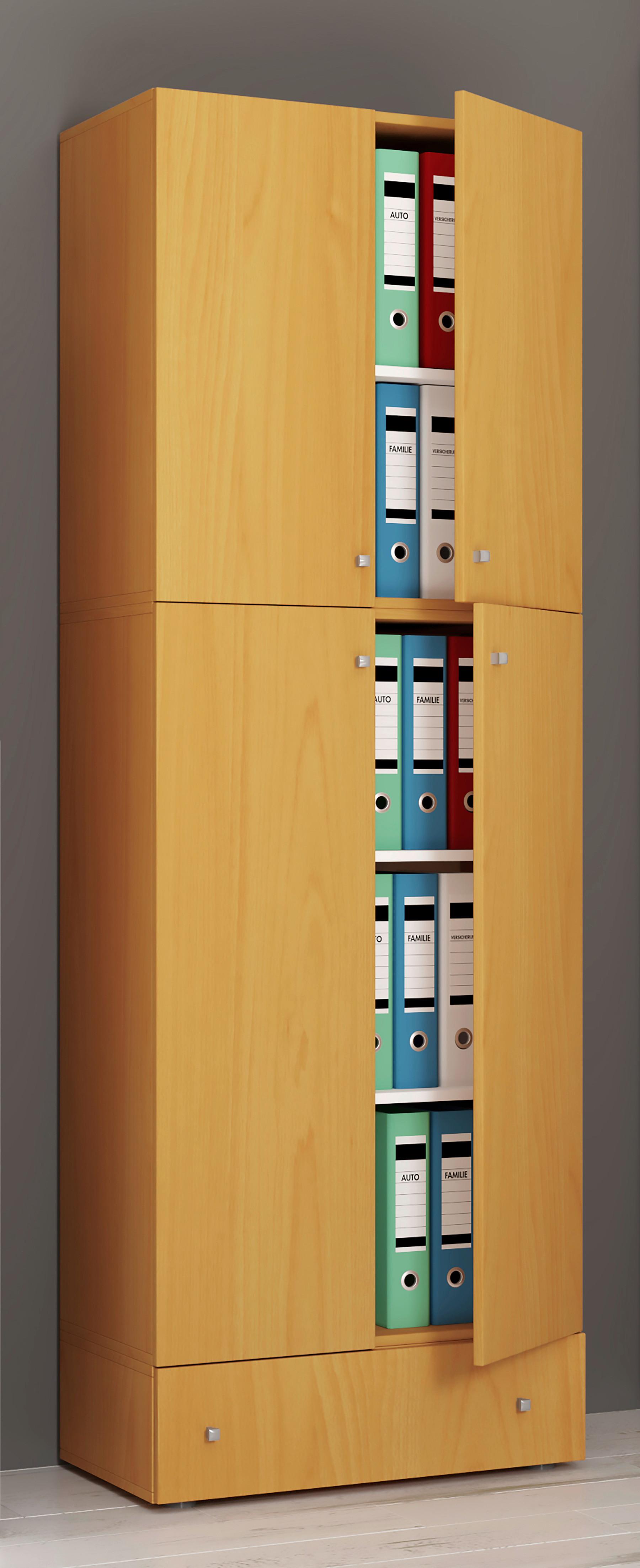 Aktenschrank Lona Buchefarben B: 70 cm - Buchefarben, MODERN, Holzwerkstoff (70/200/39cm) - MID.YOU