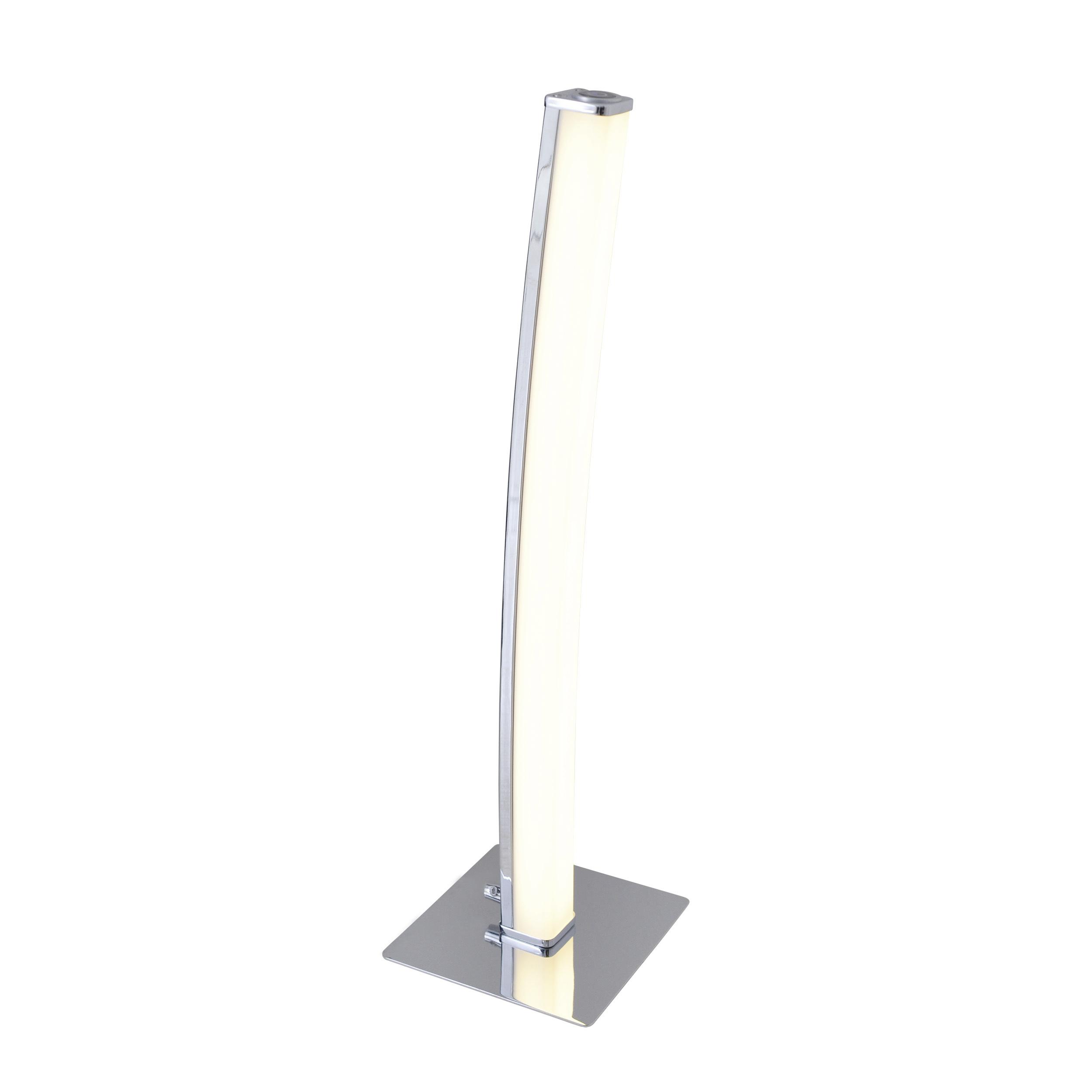 LED-Tischlampe dimmbar Chromfarben