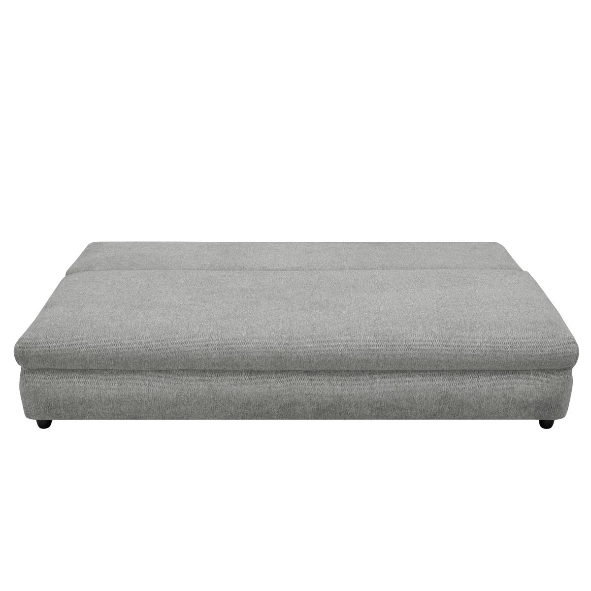 Schlafsofa Oslo Hellgrau, Lf: 200x140 Cm - Hellgrau, Trend, Holz/Kunststoff (205/72/100cm)