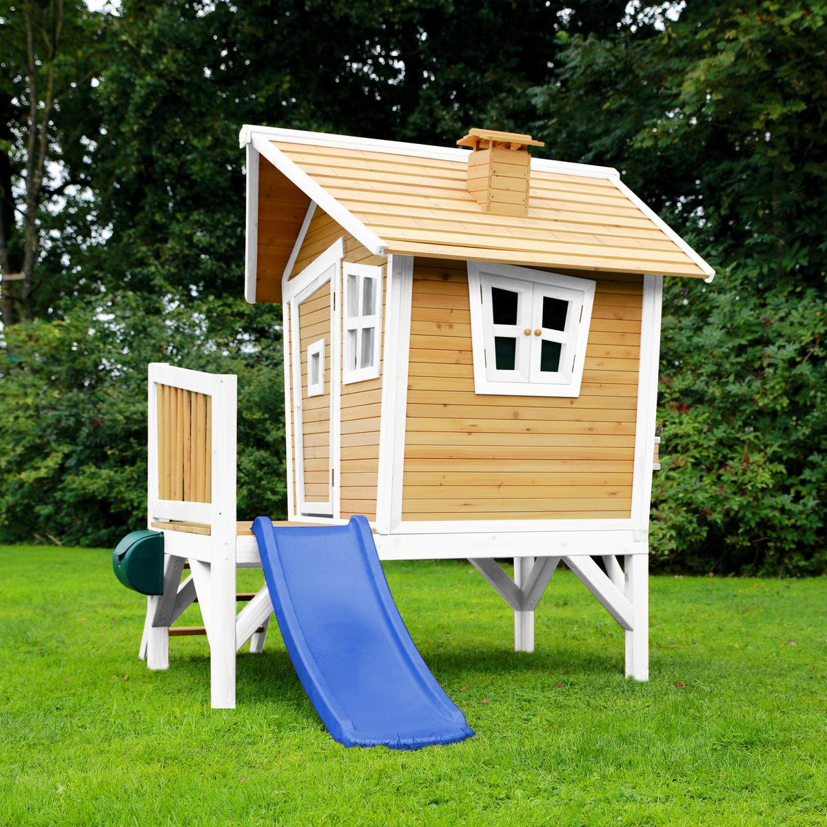 Spielhaus A030.045.31 - Blau/Braun, KONVENTIONELL, Holz/Kunststoff (264/203/177cm) - Ambia Garden