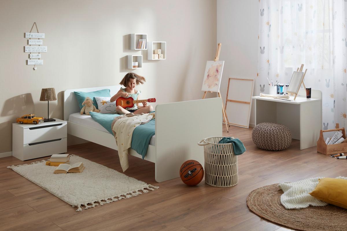 Dětská postýlka KIT NEW- M bílá, PL:cca. 70/140cm - bílá, Moderní, dřevo/kompozitní dřevo (204/75/95cm) - Mömax
