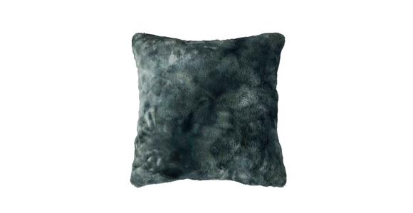 Fellkissen Dina - Petrol, MODERN, Textil (45/45cm) - Luca Bessoni