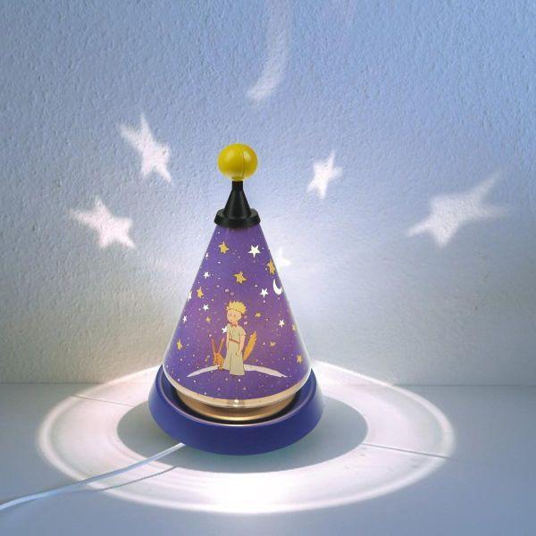 Tischlampe Carrousel Kleiner Prinz Blau/Gelb für Kinder - Blau/Gelb, Trend, Kunststoff (21/21/35cm) - Niermann