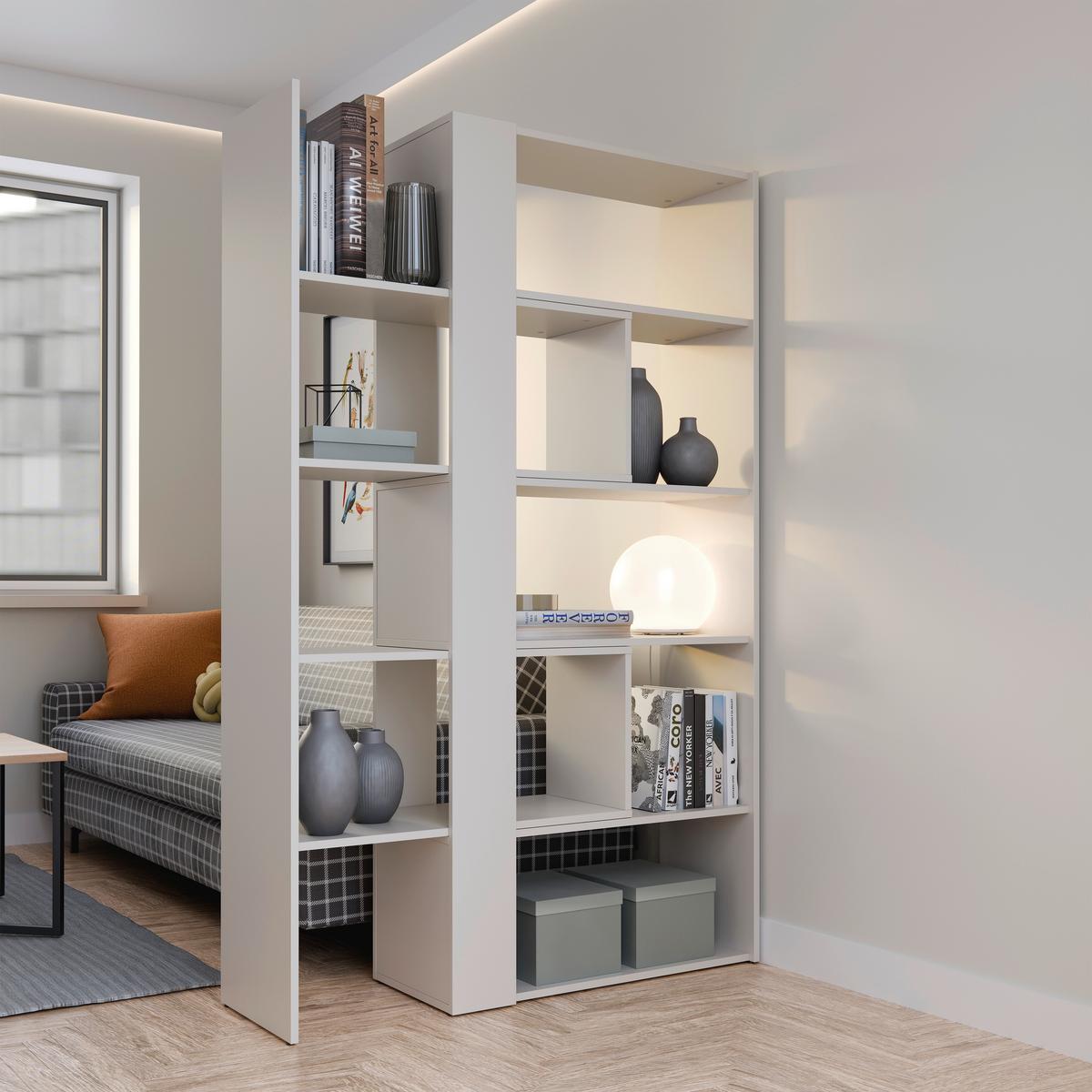 Regal Motus Kaschmir B: 82-146 cm - Kaschmir, MODERN, Holzwerkstoff (82-146/180/35cm)