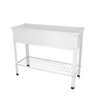 Hochbeet Py178 - Weiß, Basics, Metall (100,5/40,5/80,5cm)