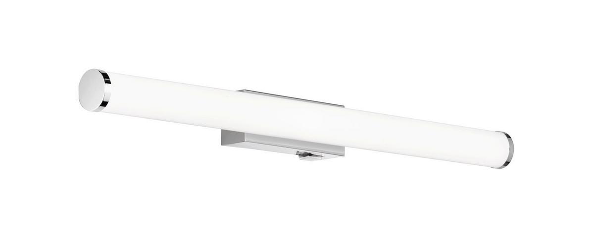 Led Bad-wandleuchte Mattimo Ip44 Mit Schalter, 1-Flammig - Chromfarben/Weiß, Basics, Kunststoff/Metall (60/5,5cm) - Trio Leuchten