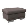 Hocker Seaside - Chromfarben/Braun, KONVENTIONELL, Textil (97/47/67cm) - MID.YOU