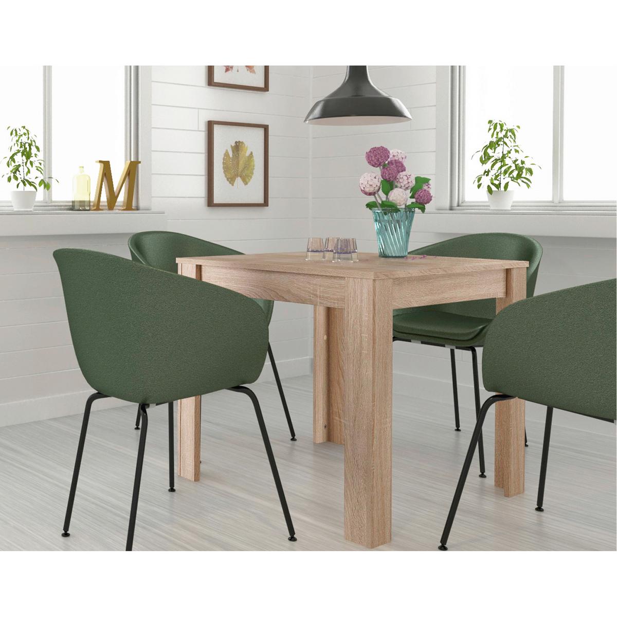 Esstisch Lynn Eiche Dekor B: 80cm - Eichefarben, Design, Holzwerkstoff (80/75/80cm) - MID.YOU